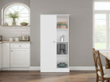Rentz Multi-Storage Cabinet with Storage Compartments, and Versatile Organization, White B097P474301