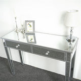Mirrored Makeup Table Desk Vanity for Women with 2 Drawers 52698574