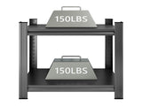 2-Layer Metal Storage Rack, Adjustable Divider Shelf, Metal Bookcase, Office Vertical Storage Rack, 61824330