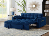 4 in1 Loveseat Sofa Bed Armrests & Storage Pockets, Multi-Function Tufted Pull-out Sofa Bed W2186P166129