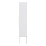 ZUN 16 Pair Large Shoe Storage Cabinet white flute W295P176771