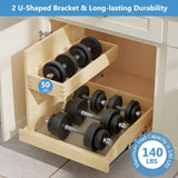 Under Sink Organizers and Storage 22" W x 21" D, 2 Tier Pull Out Cabinet Organizer with Soft Close, T3210P277245