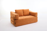 ZUN Modern Minimalist Sofa, Fold-Out Sofa Bed, Convertible Chair Floor Couch & Sleeping Mattress for W1829P186302