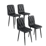 Dining Chairs Set of 4, Modern Kitchen Dining Room Chairs, PU Dining Chair Upholstered Cushion Seat W578P191313