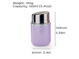 Portable Insulated Cup with Built-in Lipstick Mirror Lipstick Tumbler 160mL yellow 38590702