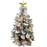 Exquisite Tree with LED Lights, 22in Small Tabletop Mini Gold Artificial Xmas Tree with 68728935