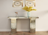 Mirrored Console Table Wide Bling Silver Mirror Entryway Desk Modern Rectangle Sofa Table Entryway 50704256