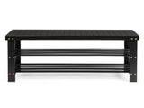3-Tier Seamless Top Bamboo Shoe Rack 24686137