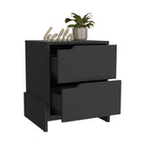 Luss Nightstand, Bedside Table with 2-Drawers B200P188870