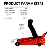 ZUN Hydraulic trolley Low Profile and Steel Racing Floor Jack with Piston Quick Lift Pump,3Ton 58084364