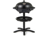 Black 1200W Electric BBQ Grill with Double-Zone Cooking, 2-in-1 Freestanding & Countertop Grill for 14283039