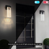 Outdoor waterproof transparent LED crystal wall lamp with light sense 05453058
