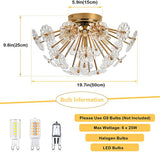 Gold Flush Mount Ceiling Light W2738P314593