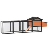 Wooden Chicken Coop, Large Outdoor Hen House with Nesting Box Poultry Cage, Rabbit Hutch Bunny Cage W2326P327190