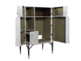 Yoela Leather & Aluminum Wine Cabinet B2726P457655