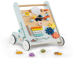 8-in-1 Wooden Baby Walker Push and Pull Learning Activity Center with Wheels for Toddlers 1 Years 16057979