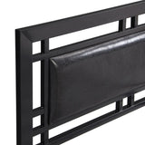 ZUN Twin Size metal bed Sturdy System Metal Bed Frame ,Modern style and comfort to any bedroom ,black W311109646