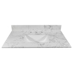 ZUN Montary 31inch bathroom vanity top stone carrara white new style tops with rectangle undermount W50921980