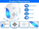 6 Pack Ultrasonic Pest Repeller, Operation Pest Wide Coverage Dual-Frequency Pest Control for Home 21552354