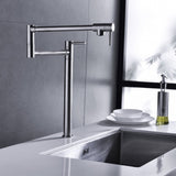 Pot Filler Faucet Brushed Nickel Finish with Extension Shank 19659459
