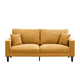 74" High Resilience three seater Sofa, Wooden Frame 3 Seat Sofa, Comfy , Modern Upholstered Sofa, W311P221215