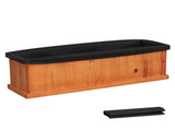 Detachable Bottom Garden Bed, Protective Coating Pine Planter for Herbs, Flowers & Vegetables 40" x 08880794