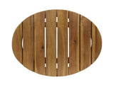 Outdoor Acacia Wood and Rope Weave 3 Piece Chat Set, White and Teak 33691109