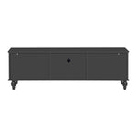 ZUN 68.9'' Modern TV Stand for TVs up to 75 Inches, Entertainment Center Media Console with Fluted Glass 79671336