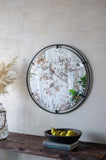 D31.5x0.5" Theodor Mirror with industrial design Round Mirror with Metal Frame for Wall Decor & W2078124323