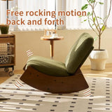 Comfortable Glider Rocking Chair, High-Quality Upholstery Glider Chair, Solid Wood Frame, Perfect W2105P145993