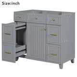 ZUN [Cabinet Only] 36" Bathroom Vanity-Gray 20546228