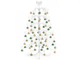 6ft White PVC Metal Artificial Christmas Tree with Bow Topper, No Extra Ornaments, Daily Decor Tree 97051458