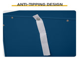 4-Drawer Painted MDF Bathroom Cabinet 11.82*11.82*32.29in Navy Blue 44353502