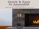 4PC Fireplace Tool Set with Poker, Brush, Shovel, and Stand 06234728