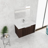 36 Inch Bathroom Cabinet With Resin Sink,Soft Close Doors,Float Mounting Design W999P204953