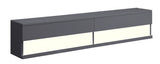 ZUN Grey Floating TV Stand with LED Light B062P215425