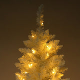 7.5ft Flocking Tied Light Christmas Tree 64917986