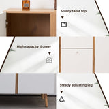 Sideboard Buffet Cabinet with 3 Drawers & 2 Doors,47.24"Buffet Cabinet with Adjustable Shelves W2282P220585