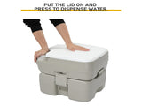 20L Portable Removable Flush Toilet with Double Outlet 40061473