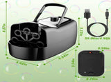 Bubble Maker Automatic Bubble Blower Portable Bubble Blowing Machine with 2 Speeds Handle 3000-4000 91187611