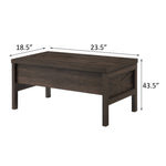 ZUN Walnut Coffee Table with Lift Top B062P186489