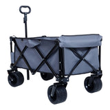Foldable Wagon with Extended Tailgate, Extra Long Extender Wagon Cart,Beach Wagon Cart Heavy Duty W321P269238