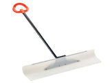 36" Snow Pusher Shovel with Metal Edge, HDPE Blade, Anti-Slip Grip, Segmented Handle, for Driveway 09472633
