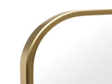 Round Edge Tabletop Easel Mirror with a Modern Gold Finish Vanity Mirror 7" x 5" 48388715