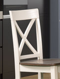Lakewood Two tone walnut & almond Pub Table 4 stools B211P352537