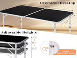4Ft Portable Multipurpose Folding Table black 19535888