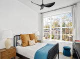 New Arrival 38-Inch Black Ceiling Fan Without Light,3 ABS Blades&Powerful DC Motor,1/4/8H Timer W934P339025
