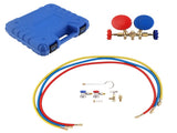 3-Way AC Gauge fit for R134a R12 R22 HVAC Manifold Service Set w/ Quick Coupler 81820705