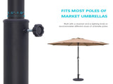 26.5 lbs Outdoor Patio Market Umbrella Base, Patio Umbrella Stand for Yard Garden Poolside in Black 85794920
