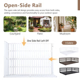 TOPMAX Acacia Wood Porch Swing Bed for Outdoor with Hemp Ropes - Full Size Patio Hanging Bed, 350lbs N717P265860K